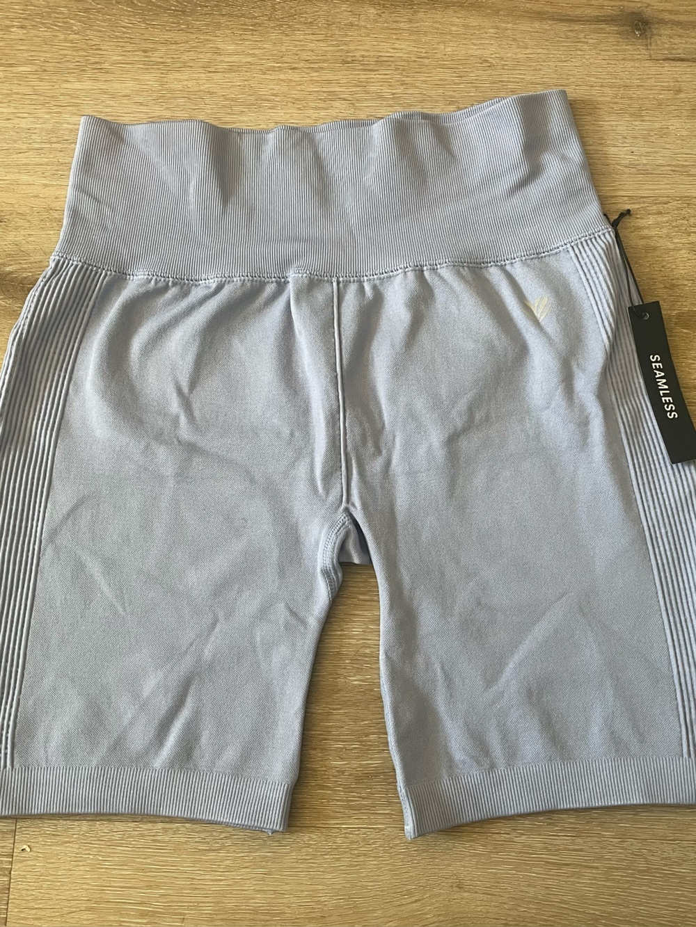 Forever 21 periwinkle biker shorts